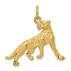 14k Yellow Gold Cheetah Pendant