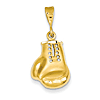 14kt Yellow Gold 5/8in Boxing Glove Pendant