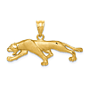 14k Yellow Gold Prowling Panther Pendant
