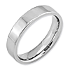 Cobalt 5mm Flat Polished Wedding Band