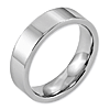 Cobalt 6mm Flat Polished Wedding Band