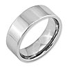 8mm Flat Cobalt Polished Wedding Band