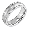 Cobalt 7mm Satin Wedding Band with Rounded Edges