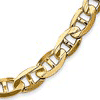 14k Yellow Gold Concave Anchor Chain 7mm