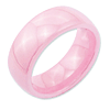 Domed Pink Ceramic Ring 8mm