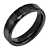 6mm Ceramic Ring with Faceted Edges