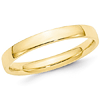 14kt Yellow Gold 3mm Light Comfort Fit Polished Wedding Band