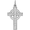 14kt White Gold Celtic Cross