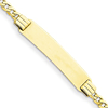 14kt Yellow Gold 7in Curb Link ID Bracelet