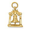 14k Yellow Gold 3-D Liberty Bell Charm