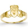 14kt Yellow Gold Small Claddagh Ring
