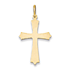 14kt Yellow Gold 1 1/4in Pointed Crusader Cross