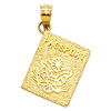 14k Yellow Gold Passport Charm