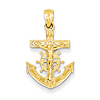 14kt Yellow Gold 11/16in Mariners Crucifix Pendant