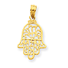 14kt Yellow Gold 5/8in Chamseh Pendant