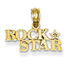 14kt Yellow Gold Rock Star Pendant