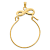 14k Yellow Gold Infinity Symbol Charm Holder