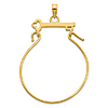 14k Yellow Gold Key Charm Holder