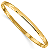 14kt Yellow Gold 4mm Solid Bangle Bracelet