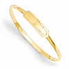 14kt Yellow Gold Slip-on 5.5in Baby ID Bangle Bracelet