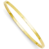 14kt Yellow Gold 3mm Hollow Flat Bangle Bracelet