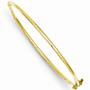 14k Yellow Gold 7in Hollow Hinged Bangle Bracelet 2mm Thick