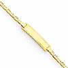 14k Yellow Gold Anchor Link Child Fancy ID Bracelet 6in