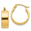 14k Yellow Gold 5/8in Hoop Earrings 5.75mm