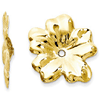 14kt Yellow Gold Floral Earring Jackets
