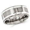 Edward Mirell 9mm Titanium Ring with Argentium Sterling Silver Inlays