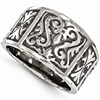 Edward Mirell Gray Cast Titanium Ring with Heritage Design