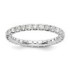 14k White Gold 1 ct True Origin Created Diamond Eternity Ring