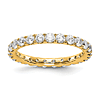 14k Yellow Gold 1.5 ct True Origin Created Diamond Eternity Ring