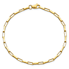 14k Yellow Gold Fancy Box Link Bracelet 7.5in
