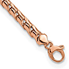 14k Rose Gold Stampato Bracelet 7.5in