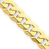14kt Yellow Gold Beveled Curb Chain 5.75mm