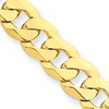14kt Yellow Gold Beveled Curb Chain 6.1mm