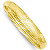 14kt Yellow Gold 8mm Florentine Hinged Bangle Bracelet