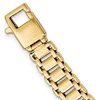 14k Yellow Gold Men's Italian Railroad Link Bracelet 8.5in