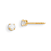 Madi K 3mm Synthetic Spinel Stud Earrings 14k Yellow Gold