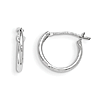 14kt White Gold 1/2in Madi K Hoop Earrings