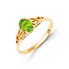 14kt Yellow Gold Madi K Synthetic Peridot Ring