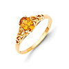 14kt Yellow Gold Madi K Synthetic Citrine Ring