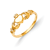 14kt Yellow Gold Madi K Claddagh Baby Ring