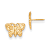 14kt Yellow Gold Madi K Butterfly Earrings