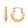 14kt Yellow Gold Madi K Hinged Octagonal Earrings