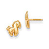 14kt Yellow Gold Madi K Pony Screwback Earrings
