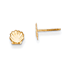 14kt Yellow Gold Madi K Shell Post Earrings