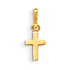 14k Yellow Gold Madi K Children's Classic Cross Pendant 3/8in