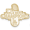 14k Yellow Gold Los Angeles Dodgers World Series 2024 Cufflinks